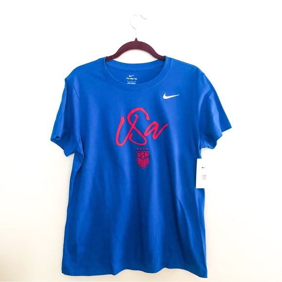 Nike Women’s USWNT Royal Blue Team USA Graphic T-Shirt Size Large NWT - Picture 4 of 12
